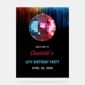 Farbenfrohe Trendsetter in meiner zweistelligen Är Acrylschild (Vorderseite)