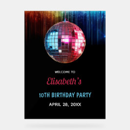 Farbenfrohe Trendsetter in meiner zweistelligen Är Acrylschild