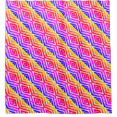 Farbenfrohe trendy geometric duschvorhang (Vorderseite)