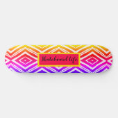 Farbenfrohe trendy geometric skateboard (Horizontal)