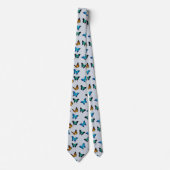 Farbenfrohe trendy Monarch Butterfly-Muster Krawatte (Vorderseite)