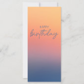 Farbenfrohe Trendy Ombre Rainbow Happy Birthday Ca (Vorderseite)