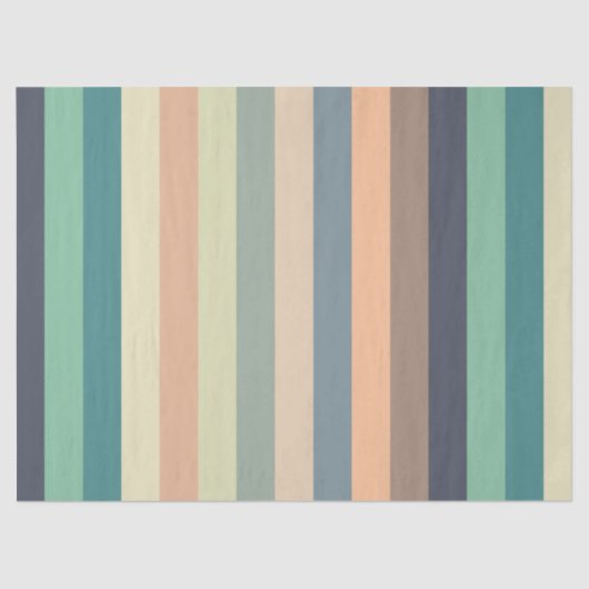 Farbenfrohe trendy Streifen Geburtstag Seidenpapier (Vorderseite)