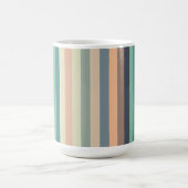 Farbenfrohe trendy Streifen Kaffeetasse (Mittel)