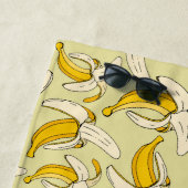 Farbenfrohe trendy tropische Bananenmuster Strandtuch (Beispiel)