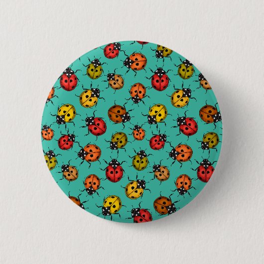 Farbenfrohe Treppenbuchten auf türkis Button (Vorderseite)