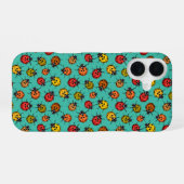 Farbenfrohe Treppenbuchten auf türkis iPhone 16 Hülle (Rückseite (Horizontal))