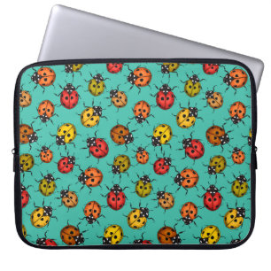 Farbenfrohe Treppenbuchten auf türkis Laptopschutzhülle