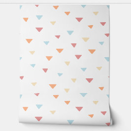 Farbenfrohe Triangel-Muster Tapete