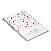 Farbenfrohe Triangle Confetti Personalisiertes Not Notizblock (Rechte Seite)