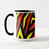Farbenfrohe Triangle-Muster Geometrie Tasse (Links)