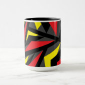 Farbenfrohe Triangle-Muster Geometrie Tasse (Zentrum)