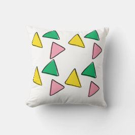 Farbenfrohe Triangle Square Kissen - modern & stil