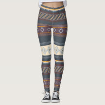 Farbenfrohe Tribal Aztec Art Blue Lila Dark Niedli