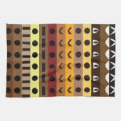 Farbenfrohe Tribal Deko Art Pattern Geschirrtuch (Horizontal)