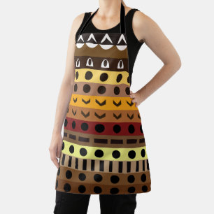 Farbenfrohe Tribal Deko Art Pattern Schürze