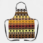 Farbenfrohe Tribal Deko Art Pattern Schürze (Vorderseite)