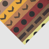 Farbenfrohe Tribal Deko Art Pattern Seidenpapier (Detail)