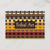 Farbenfrohe Tribal Deko Art Pattern Visitenkarte (Vorderseite)