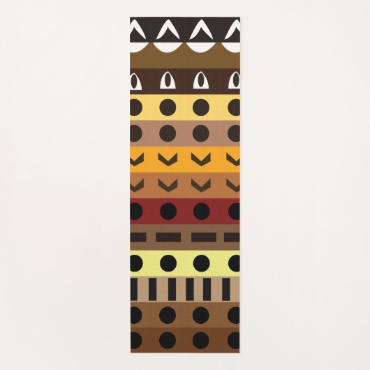 Farbenfrohe Tribal Deko Art Pattern Yogamatte (Vorderseite)