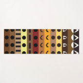 Farbenfrohe Tribal Deko Art Pattern Yogamatte (Vorderseite (Horizontal))