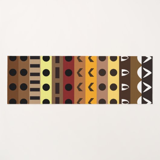 Farbenfrohe Tribal Deko Art Pattern Yogamatte (Vorderseite (Horizontal))