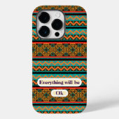 Farbenfrohe Tribal Geometric iPhone Case - Boho Ch (Rückseite)