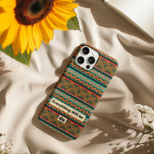 Farbenfrohe Tribal Geometric iPhone Case - Boho Ch