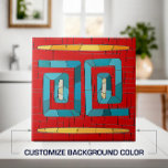Farbenfrohe Tribal Mosaik Kunst Fliese<br><div class="desc">Farbenfrohe Tribal Mosaik Art. Passen Sie die Hintergrundfarbe an,  um Ihre Einrichtung zu gestalten.</div>