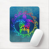 Farbenfrohe Tribal Turtle Mousepad (Mit Mouse)