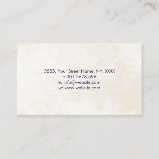 Farbenfrohe Triple Moon - Tree of life Business Ca Visitenkarte (Rückseite)