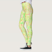 Farbenfrohe Trippy Boho Eclectic Groovy Blob Mosai Leggings (Links)