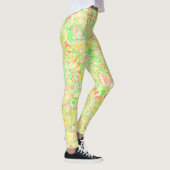 Farbenfrohe Trippy Boho Eclectic Groovy Blob Mosai Leggings (Rechts)