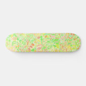Farbenfrohe Trippy Boho Eclectic Groovy Blob Mosai Skateboard (Horizontal)