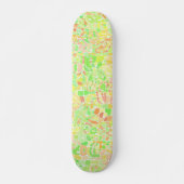 Farbenfrohe Trippy Boho Eclectic Groovy Blob Mosai Skateboard (Vorne)