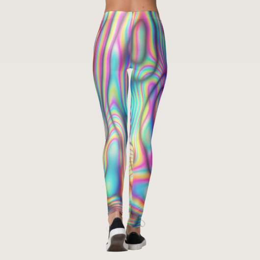Farbenfrohe Trippy Holm Girls/Womens Leggings (Rückseite)