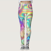 Farbenfrohe Trippy Holm Girls/Womens Leggings (Vorderseite)