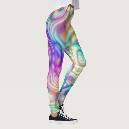 Farbenfrohe Trippy Holm Girls/Womens Leggings (Rechts)