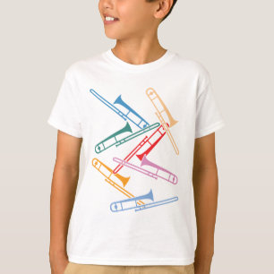 Farbenfrohe Trombone T-Shirt