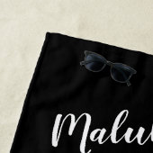 Farbenfrohe Tropenfriedenssignatur Hawaiianische L Strandtuch (Beispiel)