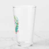 Farbenfrohe Tropenkreuzmonogramm Glas (Links)