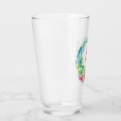 Farbenfrohe Tropenkreuzmonogramm Glas (Rechts)
