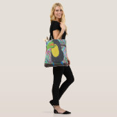 Farbenfrohe Tropenkuppe Tasche (Am Model)