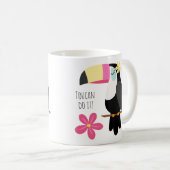 Farbenfrohe Tropenparadies Toucan Kaffeetasse (VorderseiteRechts)