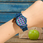 Farbenfrohe Tropenschildkröte Armbanduhr<br><div class="desc">Tauchen Sie ein in die pulsierende Welt unseres "Colorful Tropical Turtle" Designs! Tauchen Sie ein in die erfrischenden Farbtöne Aquablau, üppig grün und spielerisch fuchsia, während eine majestätische Meeresschildkröte die Bühne im Zentrum nimmt. Dieses bezaubernde Design ist nicht nur ein visuelles Fest, sondern auch ein Fest der Freude und Kreativität....</div>