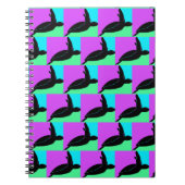 Farbenfrohe Tropenschildkröte Notizblock (Vorderseite)