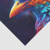 Farbenfrohe Tropenvögel Seidenpapier (Ausschnitt)