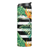 Farbenfrohe Tropenvögel Thermosbecher (Nach links gedreht)