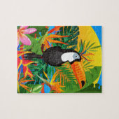 Farbenfrohe Tropenwaldpuzzle Puzzle (Horizontal)