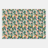 Farbenfrohe Tropiken: Monstera Dschungelwackelpapi Geschenkpapier Set (Vorderseite 2)